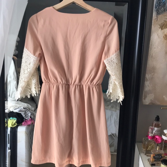 Lace Sleeve Dress - Picture 2 of 4